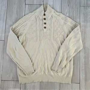 American Rag Men's Beige 3/4 Turtleneck Sweater Size XXL